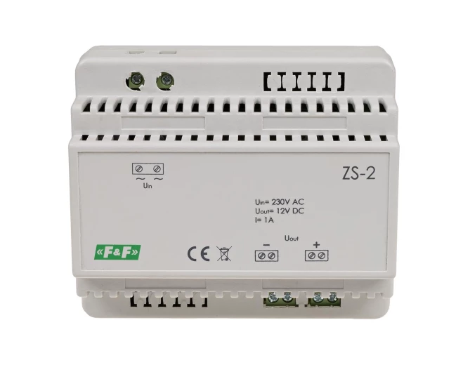 Zasilacz stabilizowany 230VAC/12VDC 12W 1A ZS-2