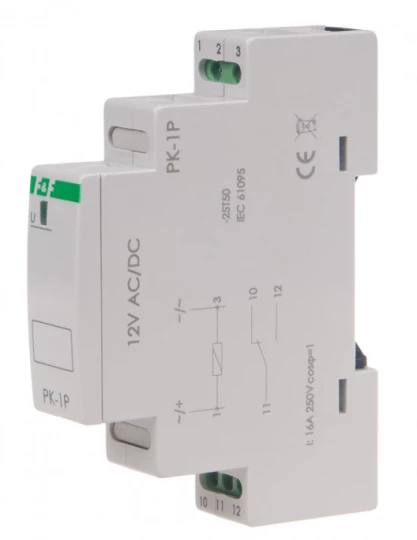 Przekaźnik elektromagnetyczny 1P 16A 12V AC/DC PK-1P-12V