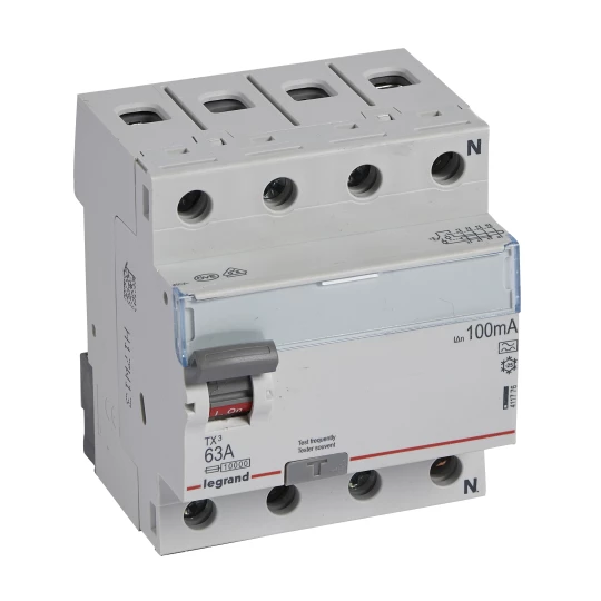 Wyłącznik różnicowoprądowy 4P 63A 0,1A typ A P304 TX3 411776