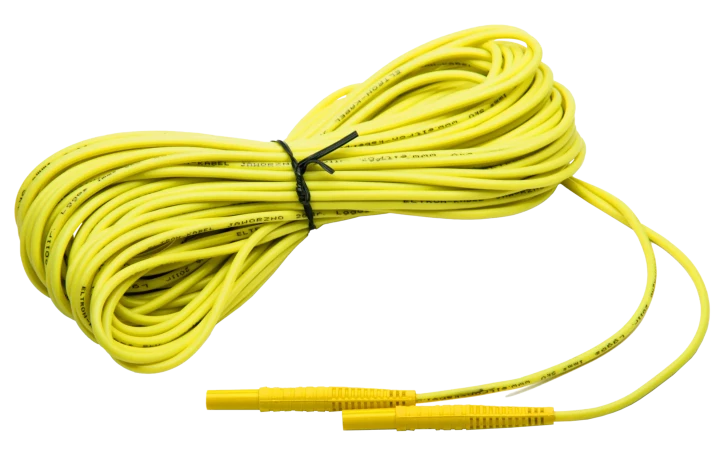Przewód pomiarowy 20m żółty /wtyki bananowe/ WAPRZ020YEBB