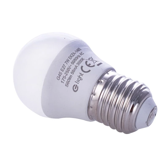 Żarówka LED 7W E27 G45. Barwa: Ciepła EKZA1465 Eko-Light – kpl 10 szt.