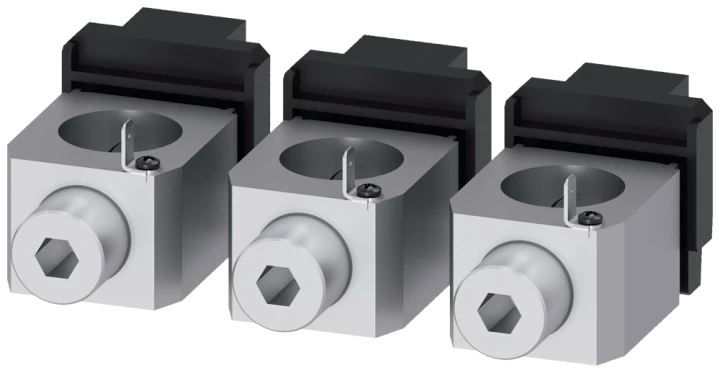 Zaciski przewodu okrągłego Cu/Al 3P z zaciskiem pomocniczym przewód 50-300mm2 do 3VA13/14/23/24 3VA9383-0JG13