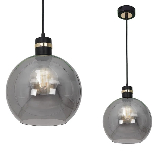Lampa wisząca OMEGA BLACK / GOLD 1xE27 MLP65300 Milagro
