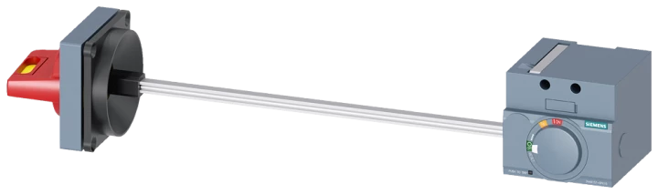Napęd obrotowy boczny dwustronny z wałkiem 300mm i z pokrętłem żółto-czerwonym do 3VA10/11 3VA9157-0PK15