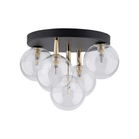 Lampa sufitowa NILOS Czarny / złoty G9 MAX 6W 758 TK Lighting