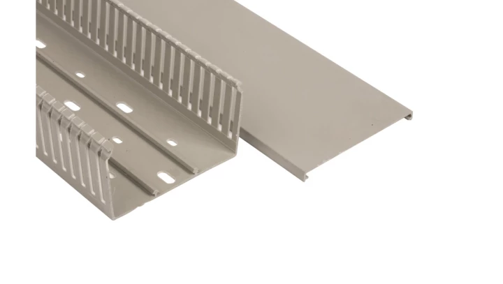 Korytko grzebieniowe samogasnące 4/6/4 100x60 szare z pokrywą PV UV /2m/ ECS10060