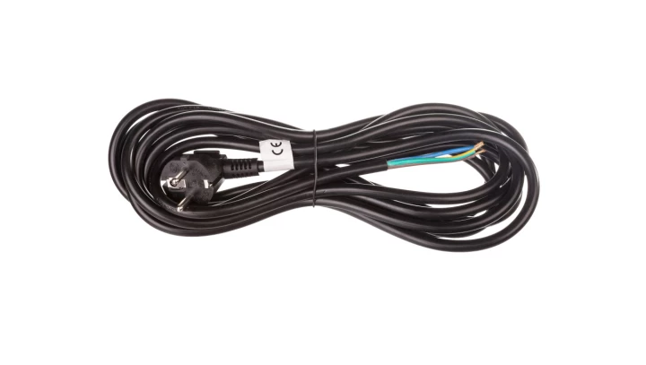 Przewód przyłączeniowy H05VV-F 3x1,5 5m czarny S18325