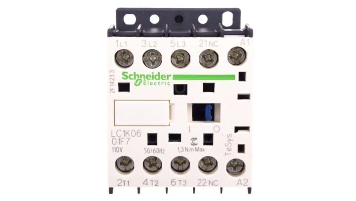 Stycznik mocy 6A 3P 110V AC 0Z 1R LC1K0601F7