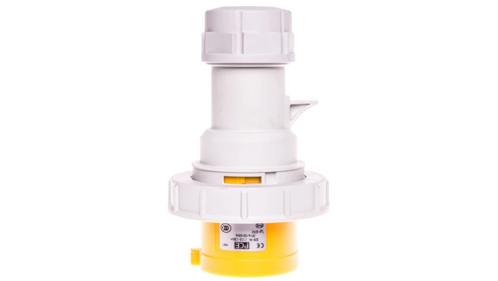 Wtyczka przenośna 32A 4P 110V żółta IP67 TURBO SHARK 0242-4