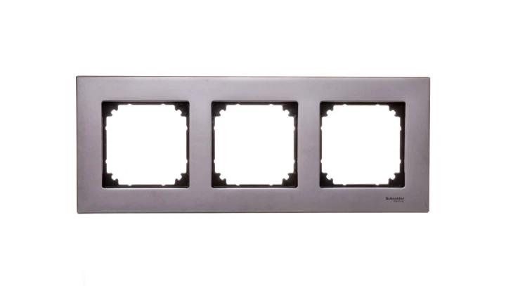 Merten M-Elegance Ramka potrójna metalowa szary rodowy MTN403314
