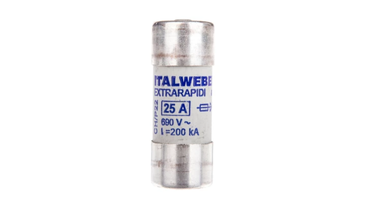 Wkładka bezpiecznikowa cylindryczna 22x58mm 25A aR 690V CH-S22UQ 002645113