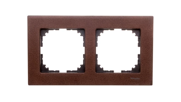 Merten M-Elegance Ramka podwójna drewno orzech włoski MTN4052-3473