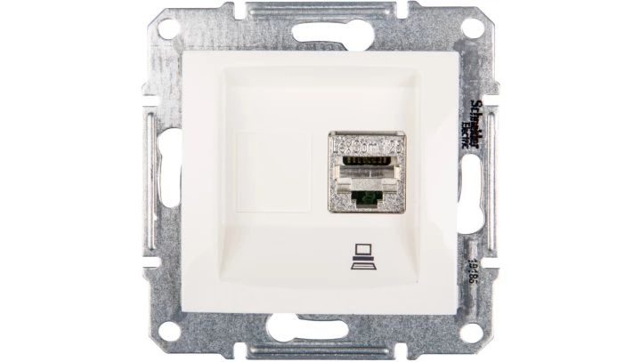 Sedna Gniazdo komputerowe pojedyncze RJ45 kat.5e kremowe SDN4500123
