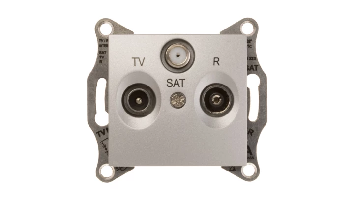 Sedna Gniazdo antenowe aluminium TV/SAT SDN3501260