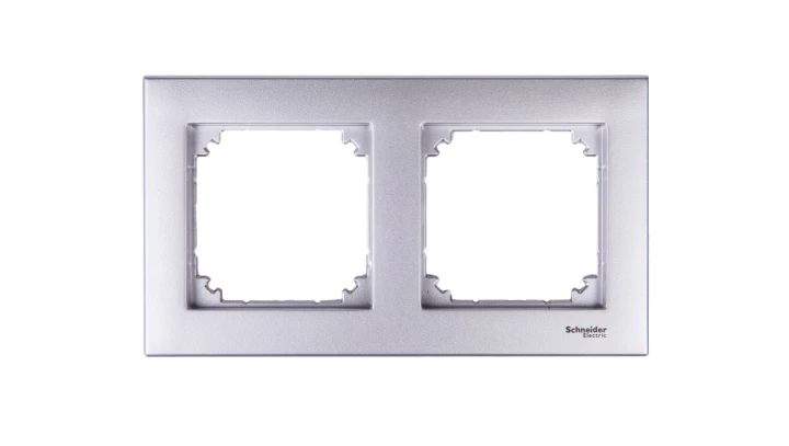 Merten M-Plan Ramka podwójna aluminium MTN486260