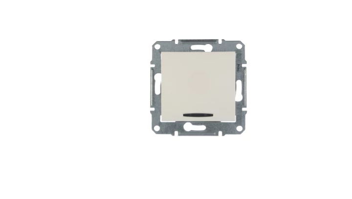 Sedna Łącznik schodowy 10AX z podświetleniem biały IP20 SDN1500221