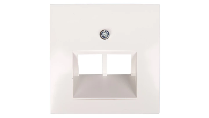 Berker/B.Kwadrat Element centralny gniazda przyłączeniowego 2xUAE śnieżnobiały 5314098989