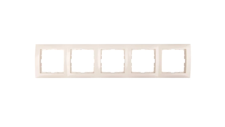 Berker/B.Kwadrat Ramka pięciokrotna kremowa 5310158982