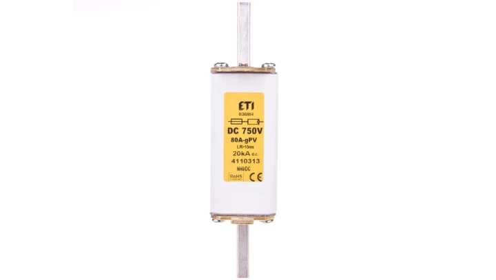 Wkładka bezpiecznikowa NH0 80A gPV 750V DC 004110313
