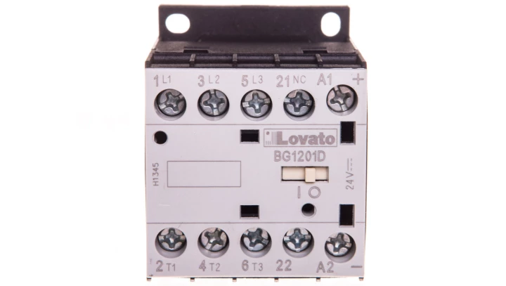 Stycznik mocy 3P 12A 5,7kW przy 400VAC AC3, cewka 24VDC 0Z 1R 11BG1201D024