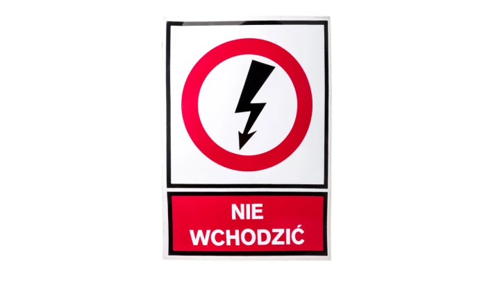 Tabliczka /znak zakazu/ TZZ 148x210S /NIE WCHODZIĆ/ E04TZ-01031140500