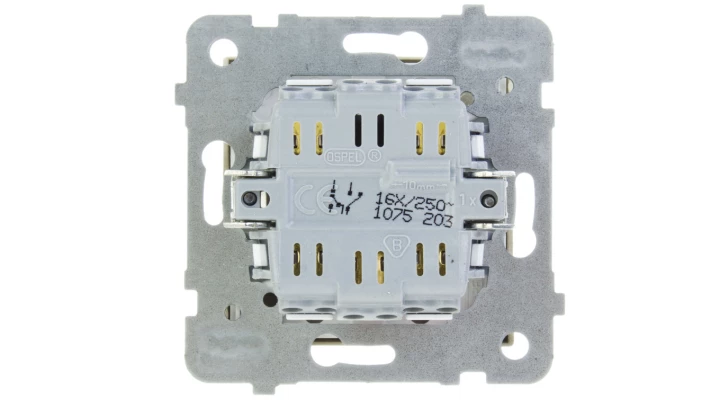 SONATA Łącznik schodowy + pojedynczy szampański złoty ŁP-9R/m/39