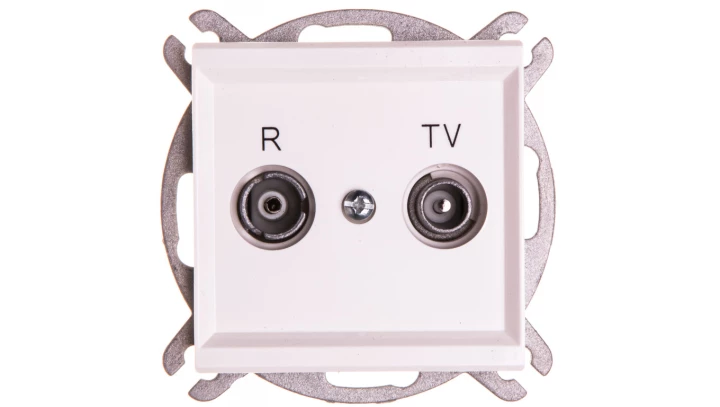 SONATA Gniazdo antenowe RTV przelotowe 16dB ecru GPA-16RP/m/27