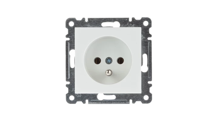 LUMINA2 Gniazdo pojedyncze z/u 16A białe WL1020