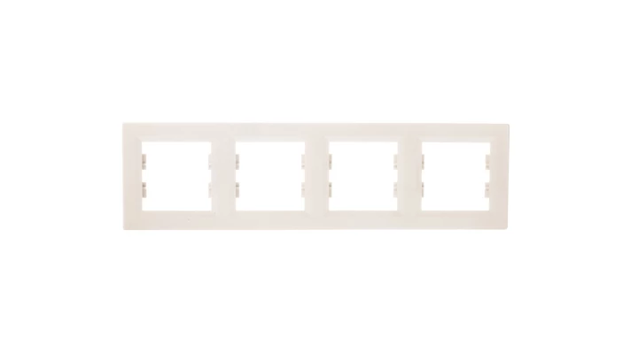 ASFORA Ramka poczwórna pozioma kremowa EPH5800423
