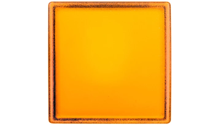 Główka lampki sygnalizacyjnej 30x30mm kwadratowa 22mm żółta ZB5CV053