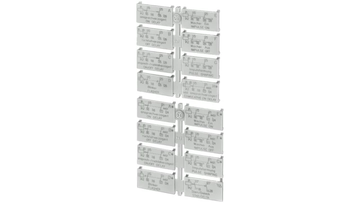Tabliczka opisowa dla przekaźnika 2P 3RP1901-0B