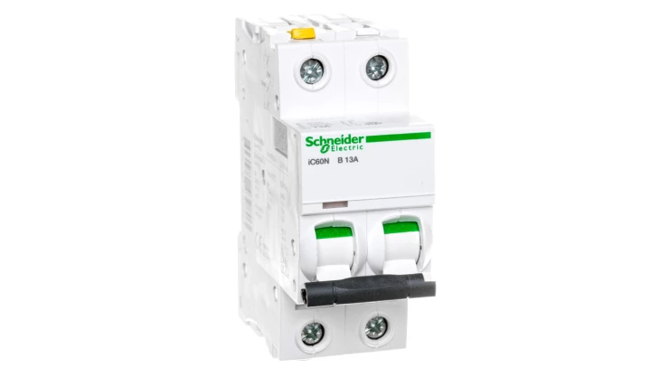 Wyłącznik nadprądowy 2P B 13A 6kA AC iC60N-B13-2 A9F03213