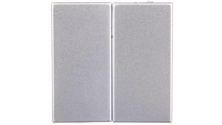 KOS66 Klawisz podwójny 2szt. 22,5x45 aluminium 664080