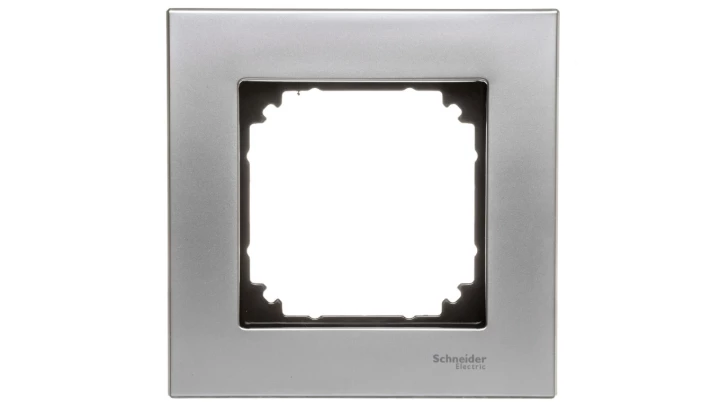 Merten M-Elegance Ramka pojedyncza metalowa platynowy srebrny MTN403160