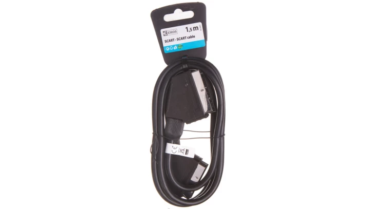 Przewód połączeniowy (EURO) SCART - SCART 1,5m SL2001