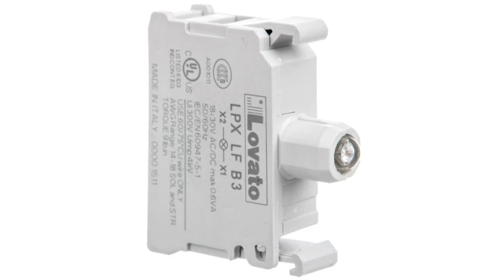 Oprawka z LED zielona 18-30V AC/DC migająca LPXLFB3