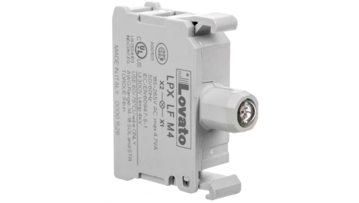 Oprawka z LED czerwona 185-265V AC LPXLFM4