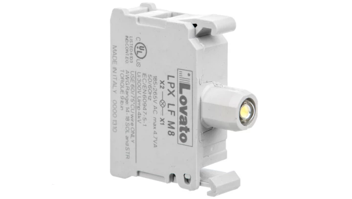 Oprawka z LED biała 185-265V AC migająca LPXLFM8