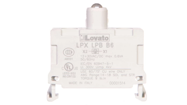 Oprawka z LED niebieska 12-30V AC/DC LPXLPBB6