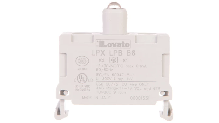 Oprawka z LED biała 12-30V AC/DC LPXLPBB8