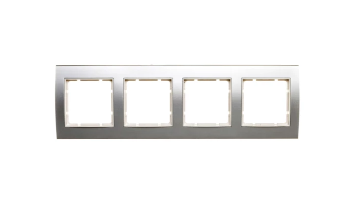 Berker/B.3 Ramka poczwórna pozioma/pionowa aluminium 10143904