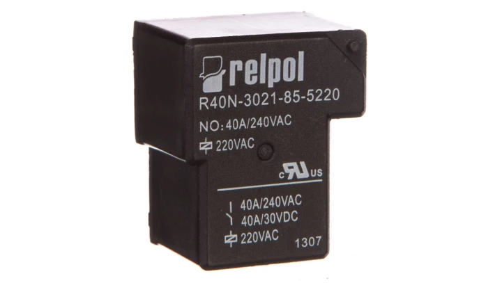Przekaźnik przemysłowy 1Z 40A 220V AC PCB R40N-3021-85-5220 2614762