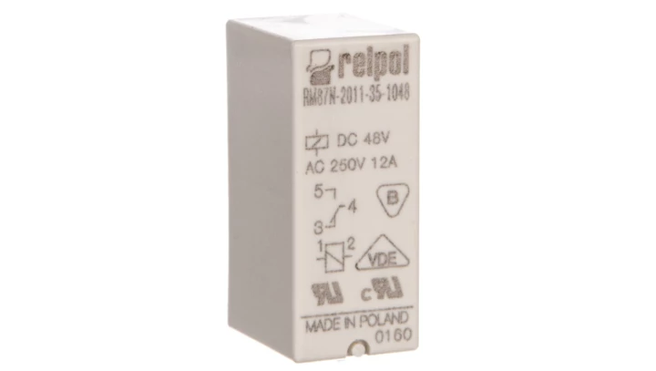 Przekaźnik miniaturowy 1P 12A 48V DC PCB RM87N-2011-35-1048 600182 /20szt./