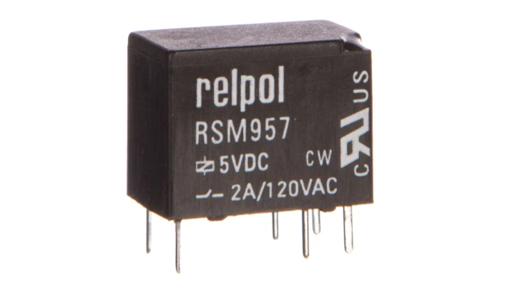 Przekaźnik subminiaturowy-sygnałowy 1P 2A 5V DC PCB RSM957-0111-85-S005 2611736