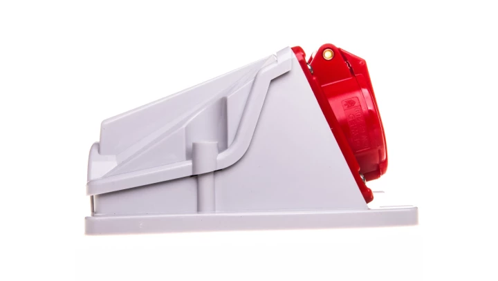 Gniazdo stałe 4P 16A 400V czerwone IP44 90 6H IEC 309 HP GW62481