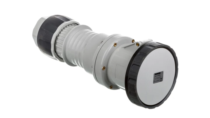 Gniazdo przenośne 4P 125A 500V czarne IP67 7H GW62062H