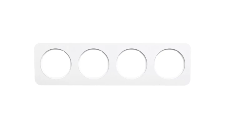 Berker R.1 Ramka poczwórna pozioma/pionowa IP20 biała 10142189