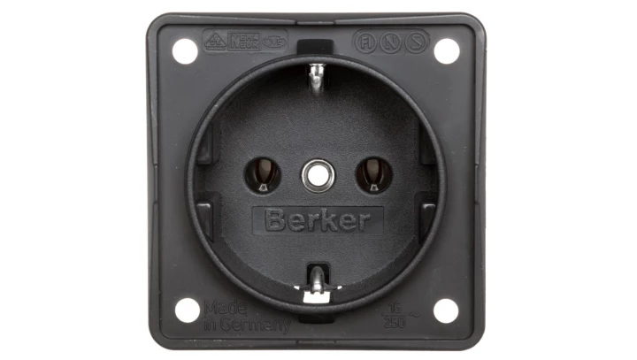 Berker Integro Gniazdo SCHUKO antracyt, mat 941852505