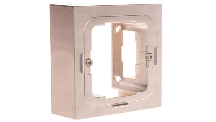 SENTIA Puszka natynkowa pojedyncza srebrna 1480-12