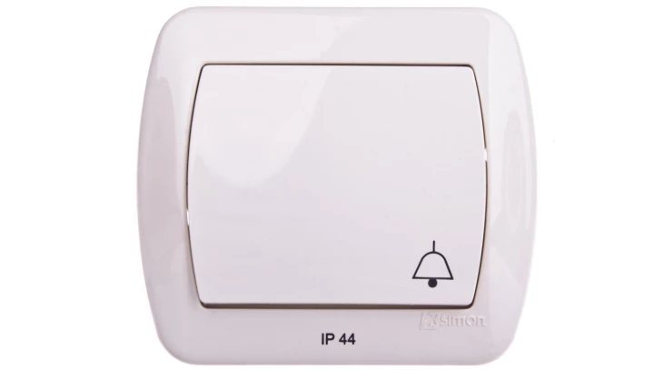 Simon Akord Przycisk bryzgoszczelny /dzwonek/ IP44 beżowy AD1B/12